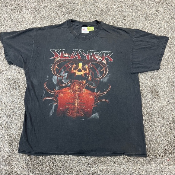 slayer Other - Vintage slayer shirt mens XL black short sleeve grunge punk rock y2k skull